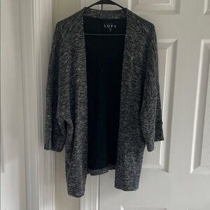LOFT Charcoal Knit Women's Cardigan